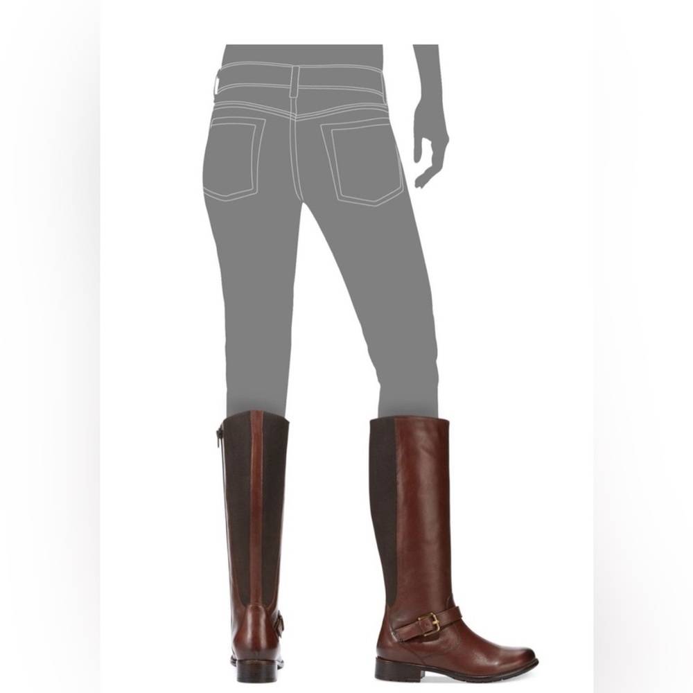 Clarks Plaza Pilot Tall Riding Boots Just Below the Knee Size 11 - Picture 16 of 16